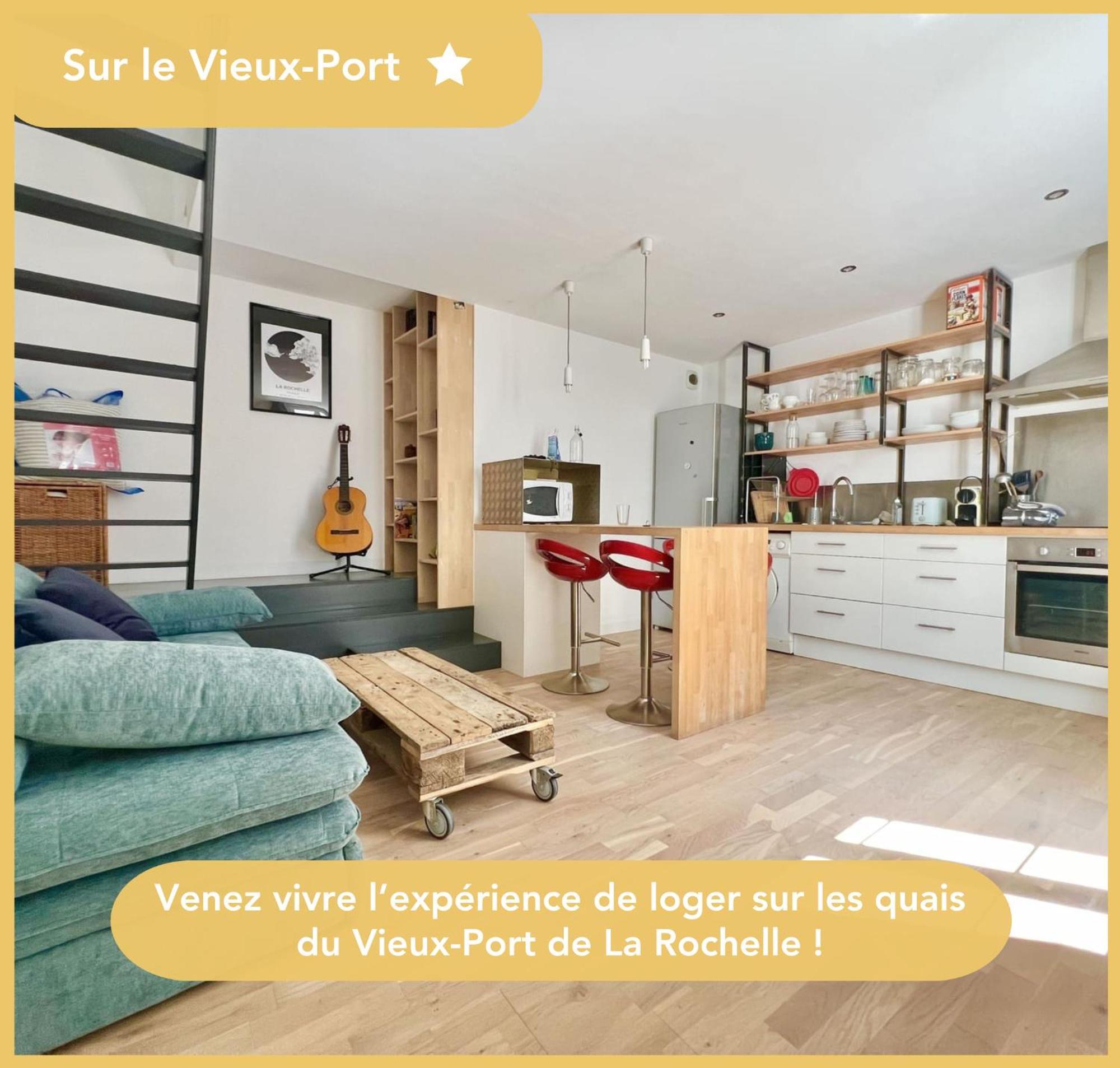 Appartement Sur Le Port - Duplex Cosy & Moderne Face Au Port - Wifi Gratuite - Parfaitement Equipe La Rochelle  Luaran gambar